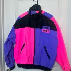 Vintage 90’s JAMS WORLD Hawaii Colorblock Windbreaker Full Zip RARE Jacket, XL